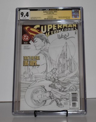 Action Comics #812 Michael Turner Sketch Variant - CGC 9.4 w/ JSA Ivan ...