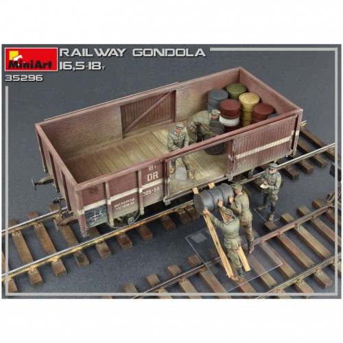 MiniArt Carroponte Ferroviario 16.5-18 t Scala 1:35 Kit di Modellismo foto 2