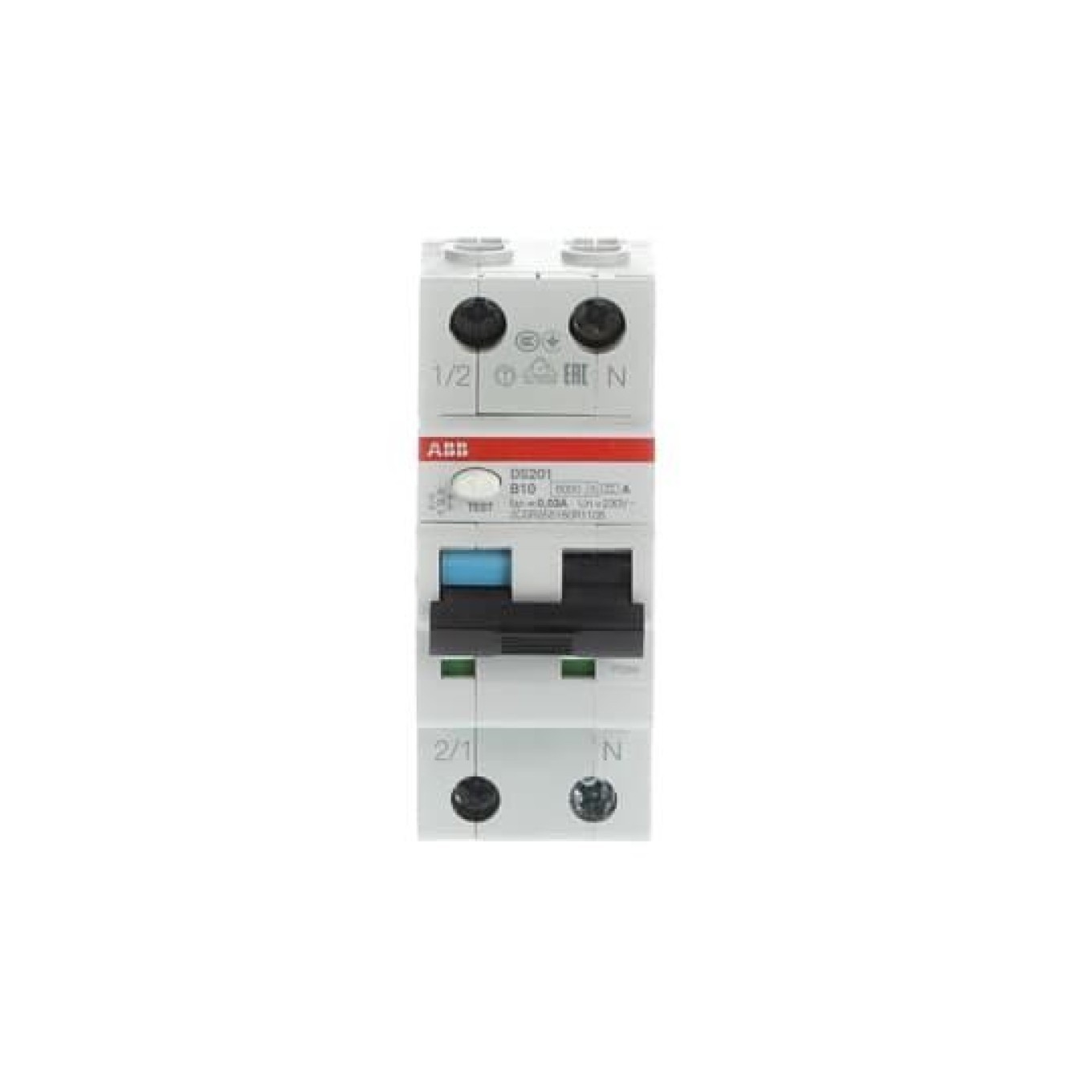 DS201A-B10/0,03 - FI/LS-Schalter 6kA, 1p+N DS201A-B10/0,03 - Bild 2