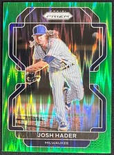 2022 PRIZM JOSH HADER GREEN WAVE BREWERS #1/5