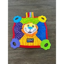 Nuby Lion Teether Squeaker Crinkle Security Baby Blanket Lovey