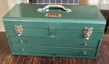 Vtg Park Metal Tool Box Top Tray 2 Drawers Mechanicmachinist Model P22 Usa Vtg Park Metal Tool Box Top Tray 2 Drawers Mechanicmachinist Model P22 Usa