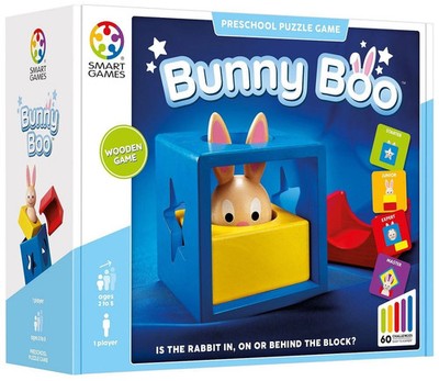 BUNNY BOO Logic Game SMART GAMES with 60 Challenges SOLITAIRE Age 2+