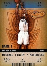 2002-03 Fleer Authentix #12 Michael Finley Dallas Mavericks