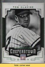 2015 Panini Cooperstown Green 6/10 Tom Glavine #91 HOF READ 8s6