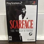PS2 Scarface: The World is Yours (Sony PlayStation 2, 2006) Disc & Manual TESTED