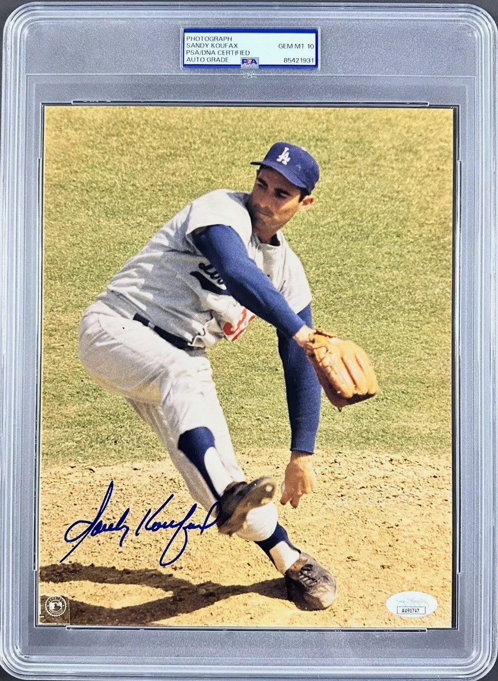 Sandy Koufax Autographed Signed AUTO 8x10 PSA/DNA Sealed SLABBED Photo PSA 10 