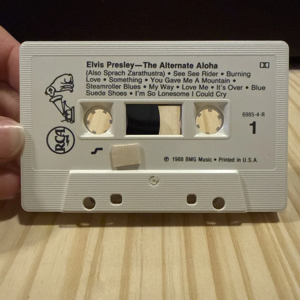 Elvis Presely The Alternate Aloha Recorded Live Jan 12, 1973 Cassette -LIKE NEW Foto 4 de 4