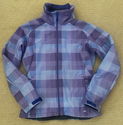 SALOMON Clima Pro 10,000 Sz M Jacket Blue Purple Check w/ Blue Softshell Jkt Set