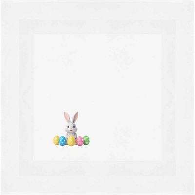 Baumwollserviette/Essenstuch ''Osterhase mit Eiern'' (NK00049743)