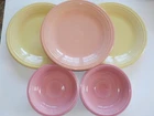 FIESTAWARE -  3 -  10 1/2"   DINNER PLATES   &   2   CEREAL BOWLS -   NEW
