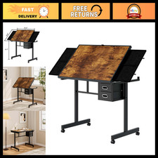 1000 Pcs Jigsaw Puzzle Table with Drawers, Adjustable Angle, Wheels  Wood Cover