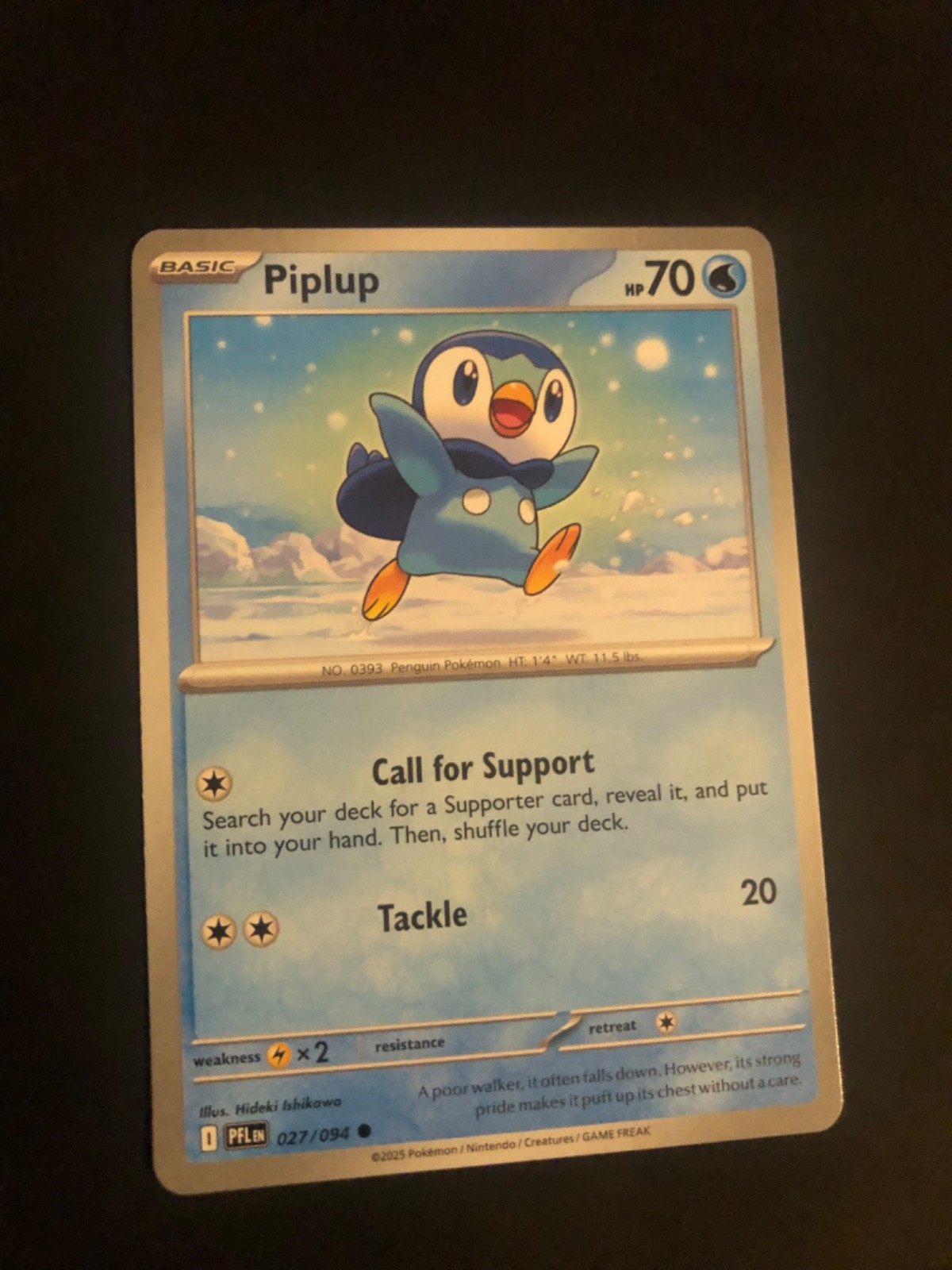Piplup 027/094 - ME02 Phantasmal Flames PFL - Pokemon - NM/M English