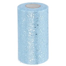 Tulle Fabric Rolls 6" by 50 Yards Fabric Spool Tulle for DIY, Sky Blue