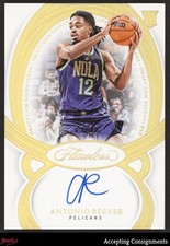 2024-25 Panini Flawless Draft Gem Gold #6 Antonio Reeves RC ROOKIE AUTO 03/10