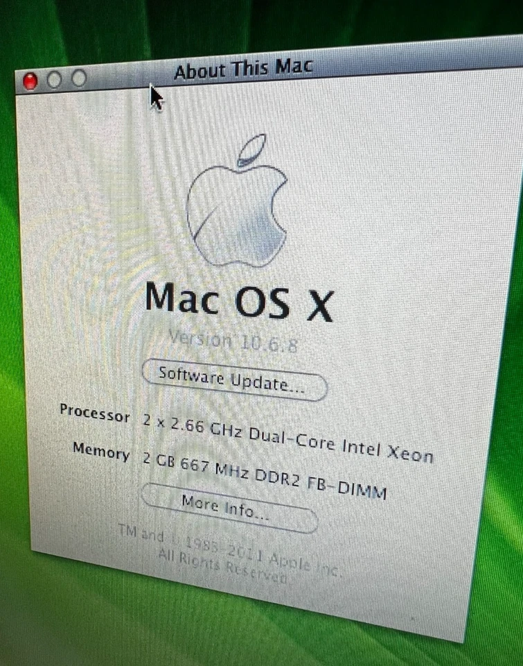 Apple Mac Pro1,1 A1186 2x Intel Dual Core Xeon 2.66 GHz, 2GB Ram No HDD - Image 2 of 4