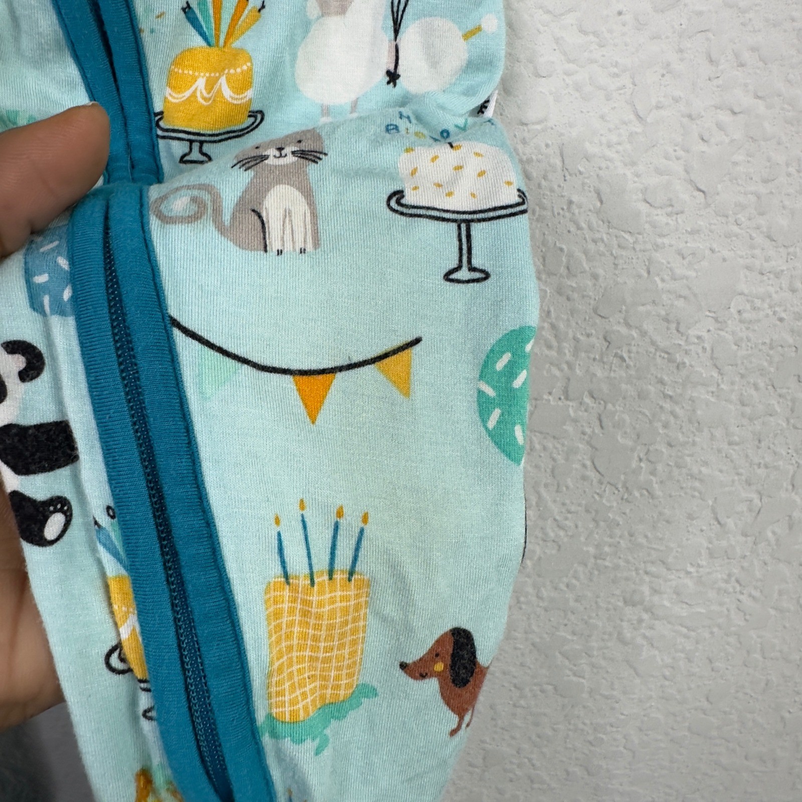 Little Sleepies 2PC Pajama Bundle 12-18M Bamboo Birthday Animal Panda Snowman