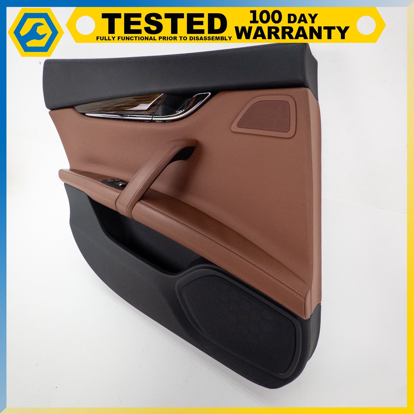 14-19 MASERATI QUATTROPORTE REAR LEFT DRIVER SIDE INTERIOR DOOR PANEL TRIM OEM