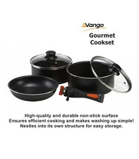 Image of Vango Gourmet Cookset - Compact Non stick pans Set - Camping