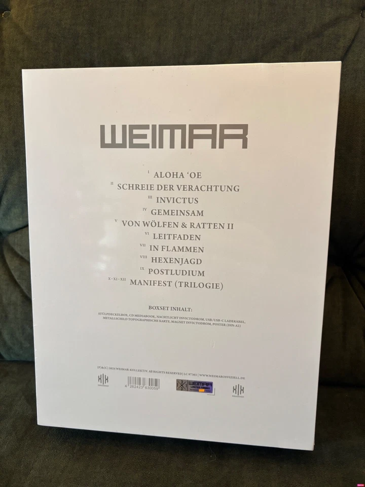 WEIMAR – 1331 BOX LIMITED CD #0326 SIGNIERT NEU & OVP FOLIE SEALED KOLLEKTIV LTD - Bild 2 von 4