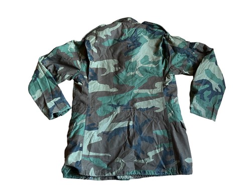 Vintage Military Woodland Camo M-65 Field Jacket Coat Cold Weather Small Short - Bild 4 von 4