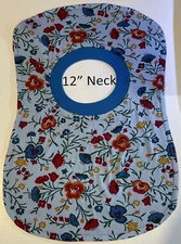 Bib 12" Neck Pull Over Head T-Shirt Special Needs Drool cotton polyester blend