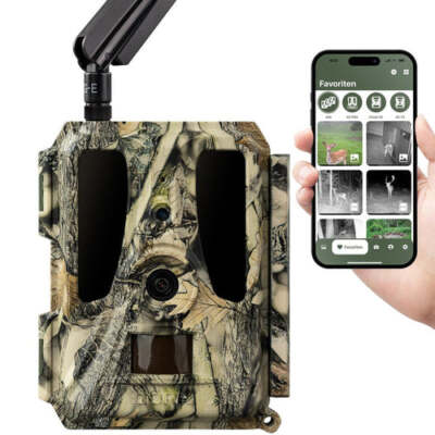 DÖRR Cloud Pro 4G RC Wildkamera, AA & Wiederaufladbar, Überwachungskamera