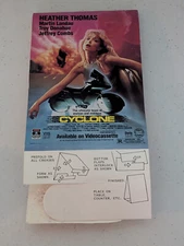 vintage 1987 cardboard display for the movie cyclone