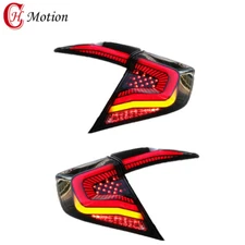 LED Tail Lights For Honda Civic 2016-2021 Smoked LED Rear Lamps 4pcs Assembly 