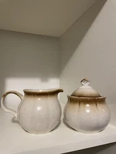 Provincial Japan Creamer And Sugar 