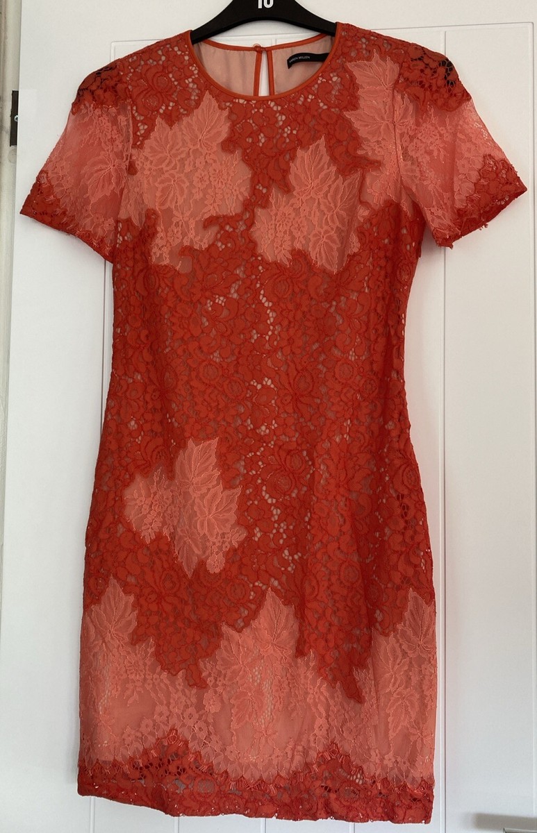 Karen Millen Dress Size 10 Wedding, Prom, Cocktail Dress. Knee Length Orange  | eBay UK