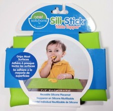 Reusable Non-Slip Sili-Stick Table Topper Food Grade Silicone Placemat Children