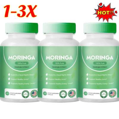 1-3x /Rosabella Moringa 60 Kapseln zur Unterstützung des Immunsystems, Darmgesundheit & Vitamine 800mg