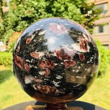 12.93LB Natural Astrophyllite Quartz Crystal"Fireworks Stone"The Ball Heals 151