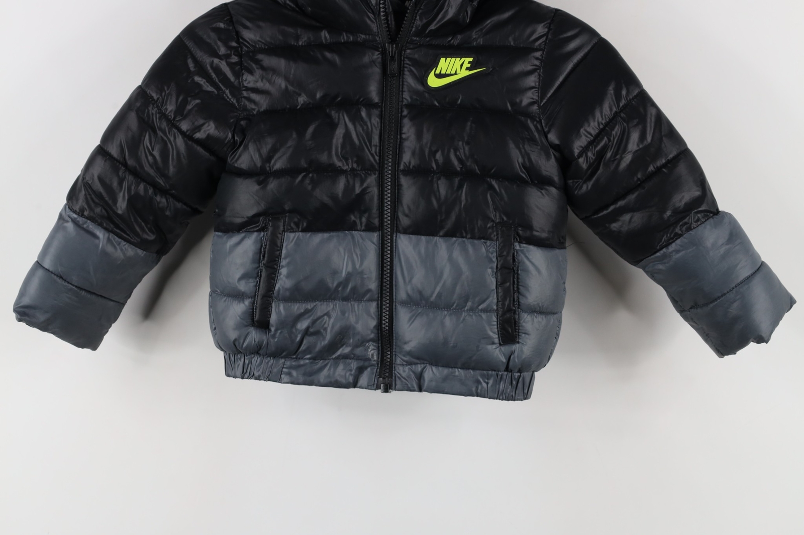 SACAI X NIKE Giacca invernale con cappuccio Nike bambino taglia 24M Spell Out Just Do It Swoosh
