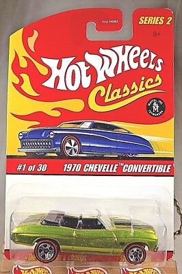 2005 Hot Wheels Classics Series 2 1/30 1970 CHEVELLE CONVERTIBLE Antifreeze w/RL