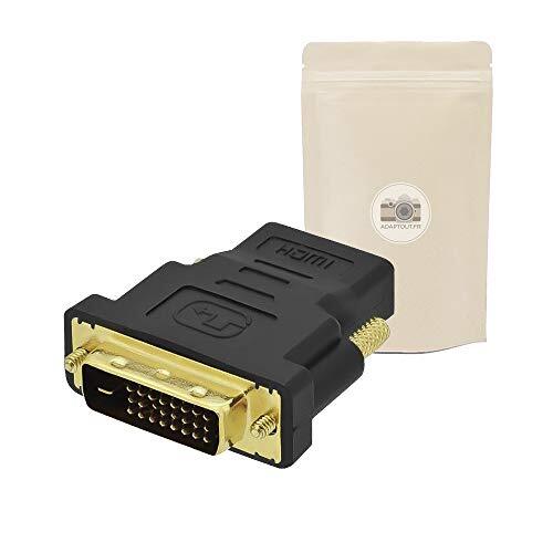 1x Adattatore DVI-D HDMI Presa DVI Maschio (24+1) verso Presa HDMI (z7w)