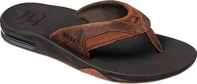 Reef Fanning Leather Thong Sandal (Men's) in Bronze - NEW | eBay