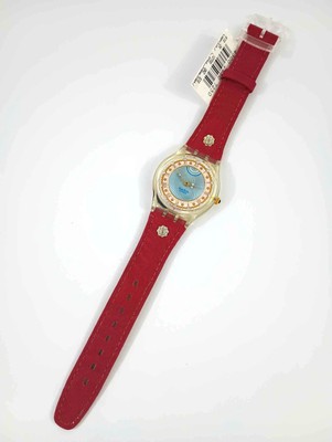 Vintage SWATCH SPECIAL 1993 GZ127 ROI SOLEIL Sun King Louis XIV Leather & Fabric