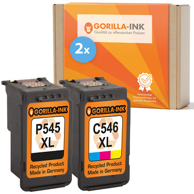 2 Patronen für Canon PG-545 CL-546 XL Pixma TS3150 TR4550 MX495 MG2550 MG2450