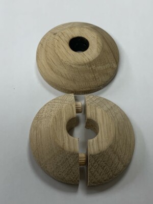 x2 (10 mm) OC - Mikrobohreiche unfertige Rohrabdeckung / Radring / Kragen / Rose