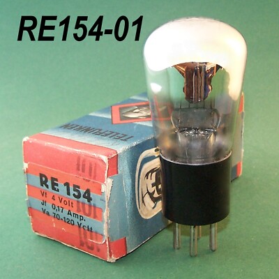 Telefunken RE154 / NOS in OVP / Metrix geprüft / tested / ''Gut'' / ''Good'' / (01)