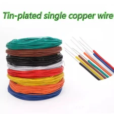 Tinned Copper Single Stranded Single Core Electronic Wire Cable 18AWG-26AWG