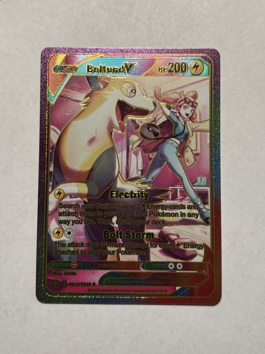 Boltund V Rainbow Foil Card Fan Art Display Card HP200 NM/M | eBay