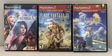 3 Games - Final Fantasy X-2, XII,  & X Sony PlayStation 2 Square Enix PS2