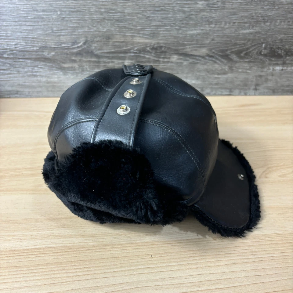 Vintage Warmwear Hat Mens Medium Trooper Black Hunting Du Pont Dacron 60s - Image 4 of 4