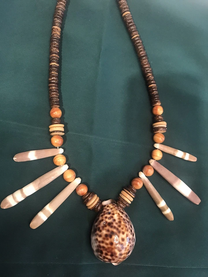 Collar Sea Shell Cowry Shell Islas del Pacífico Foto 4 de 4