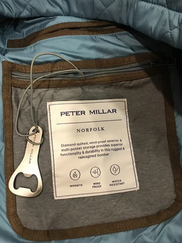 Peter Millar Crown Men's Size XL Reservoir Norfolk Quilted Travel Coat $250 NWT - Picture 5 of 8