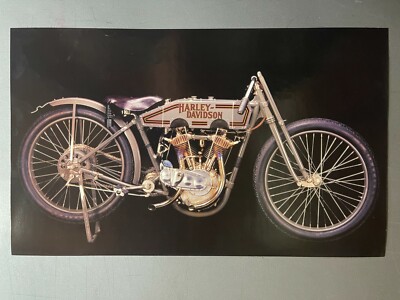 1914 Harley Davidson Board Tracker Motorcycle Picture Print RARE!!  Frameable