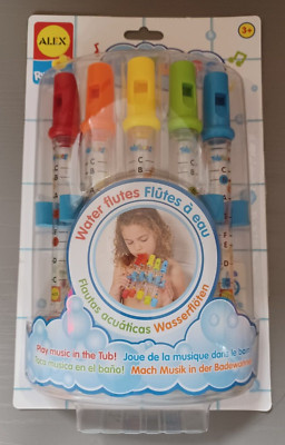 *RARE*ALEX TOYS- Tubtunes Water Flutes-DISCONTINUED- BRAND NEW